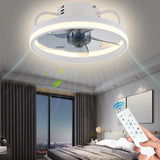 LED Ceiling Light Fan With Remote Control - Crystal Decor Shop