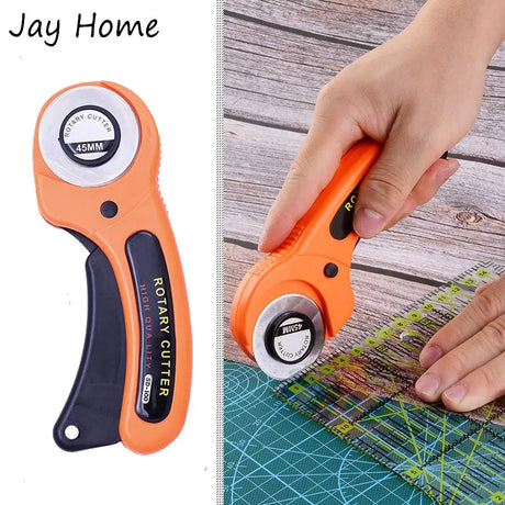 15Pcs 45mm Rotary Cutter Kit & Mat & Patchwork Ruler & Sewing Clips - Crystal Decor Shop