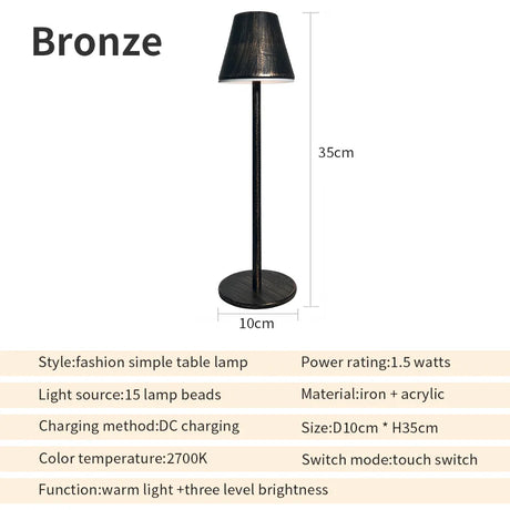 Rechargeable Creative Touch Lamp - Crystal Decor Shop