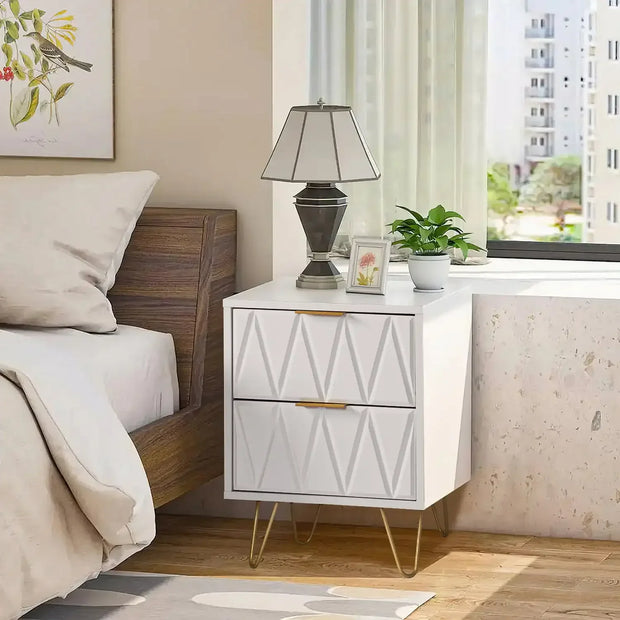Nordic Gold Accent Nightstand