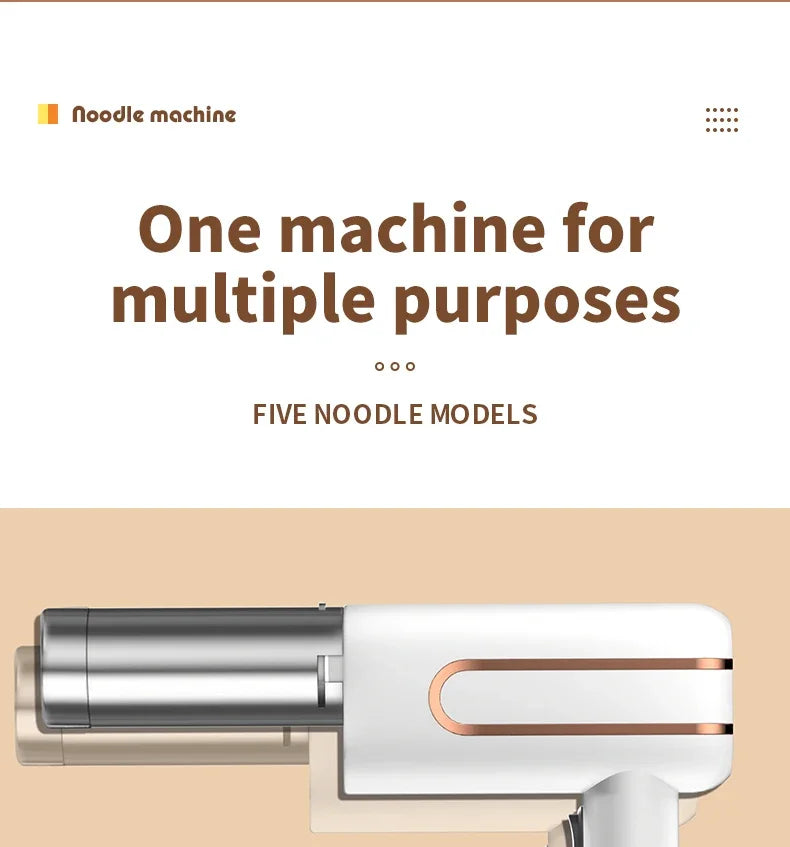 Tinsol Electric Cordless Noodle Maker Portable Noodle Press Home Appliances Outdoor Kitchen Home Breakfast Smart Noodle Maker - Crystal Decor Shop