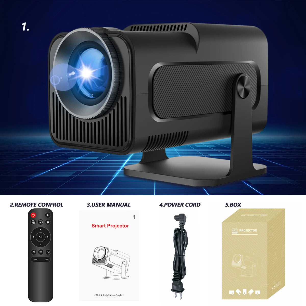 Magcubic 4K Android 11 Projector Native 1080P 390ANSI HY320