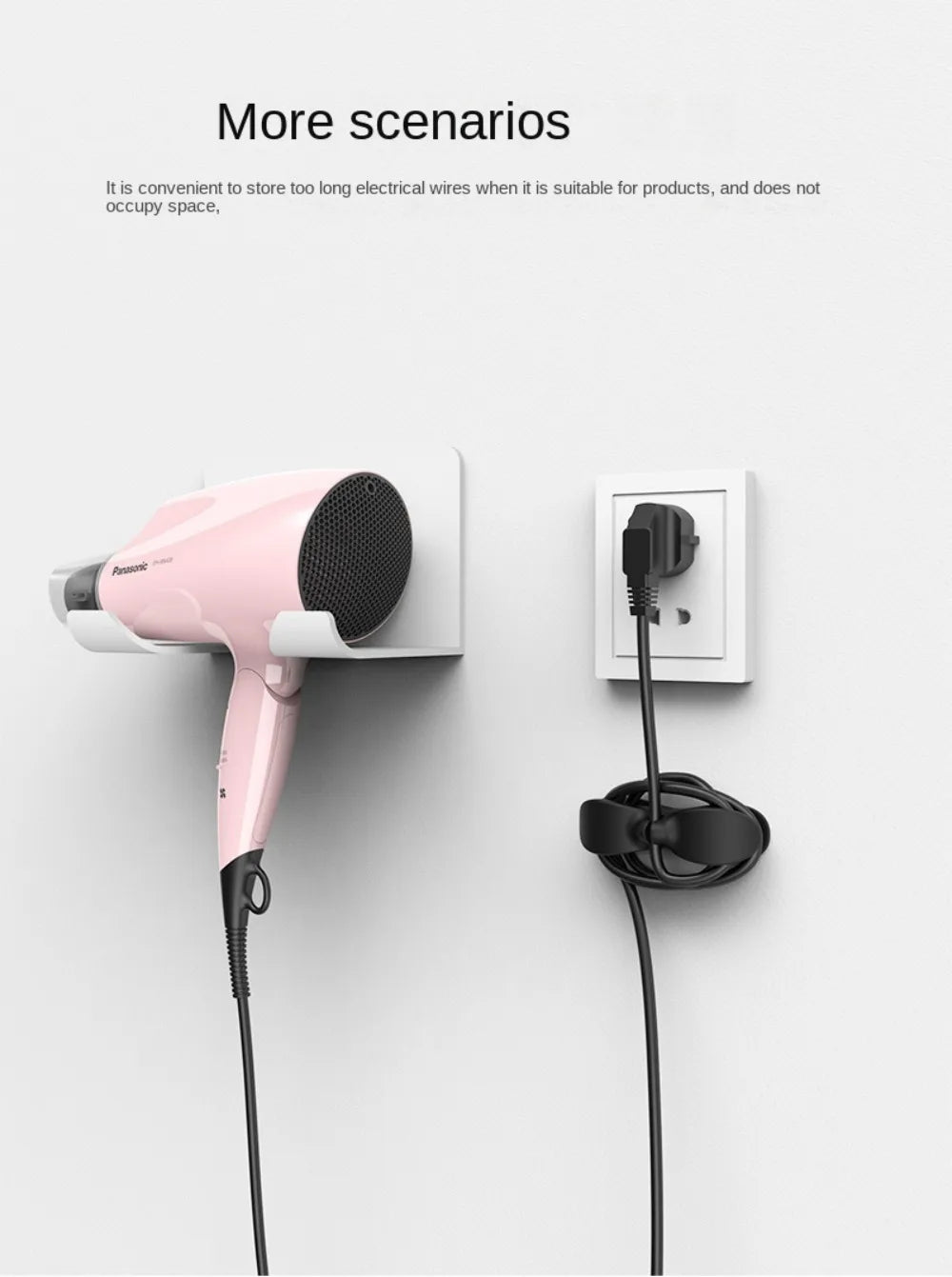 Kitchen Appliance Cable Organizer Storage Household Rice Cooker Wire Storage Punch-free Holder Household Power Cord Organizer