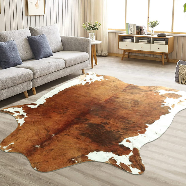 Faux Fur Cowhide Carpet - Crystal Decor Shop